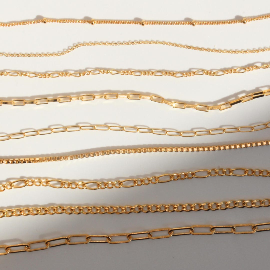 Custom Chain Necklace, Minimal Chain Necklace, Dainty Gold Necklace ...