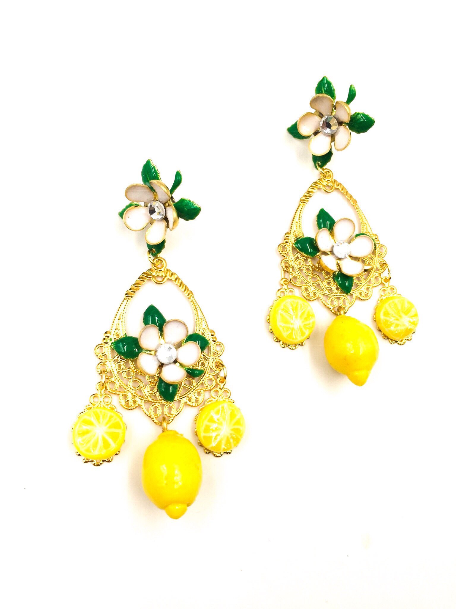 Lemon Earrings Sicilian Earrings Baroque Earrings Positano Earrings Capri Earrings. MADE TO ORDER Etsy Canada