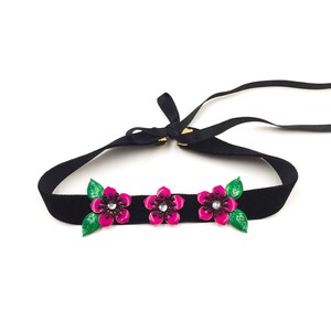 Collana Girocollo In Velluto Con Fiore Di Camelia Bianca | Choker Regolabile In Raso, Gioiello Vintage Gotico Per Donne, Idea Regalo