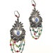 Orecchini Donna Argento 925 Ossidato 15mm A Pressione - Gioiello Charro Con Confezione Regalo