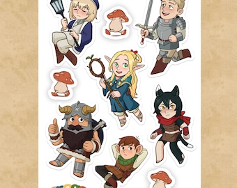 Set di adesivi Dungeon Meshi