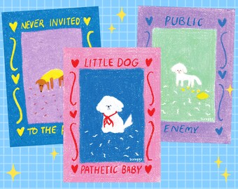 Silly Dog Mini Prints