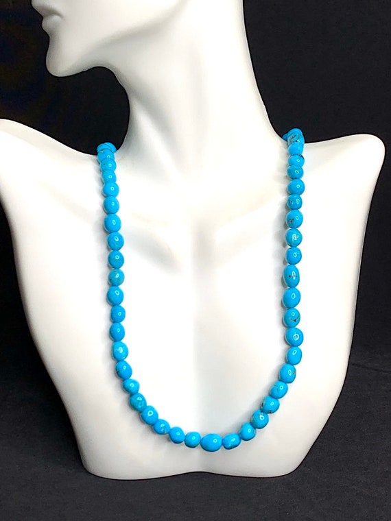 Sleeping beauty sale turquoise bead necklace