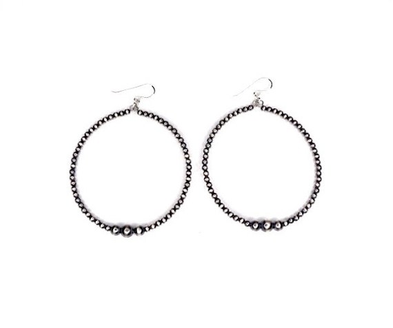 Orecchini in argento sterling 925 con perle di lapislazzuli da 8 mm - Italia