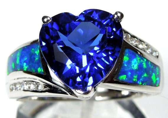 Details about Tanzanite & Blue Fire Opal Inlay Solid 925 Sterling Silver Ring Size 6,7,8,9 Details about Tanzanite & Blue Fire Opal Inlay Solid 925 Sterling Silver Ring Size 6,7,8,9