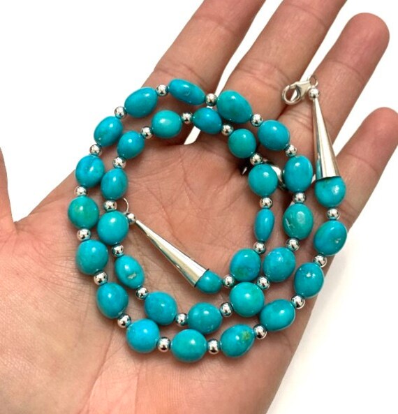 Buy Natural Sonoran Gold Turquoise Bead Necklace 20'' Made
