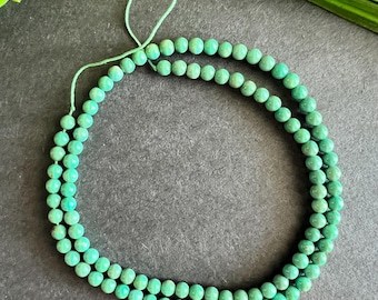 ターコイズラウンド 4-8 mm サイズ - 最高品質の天然ターコイズビーズ