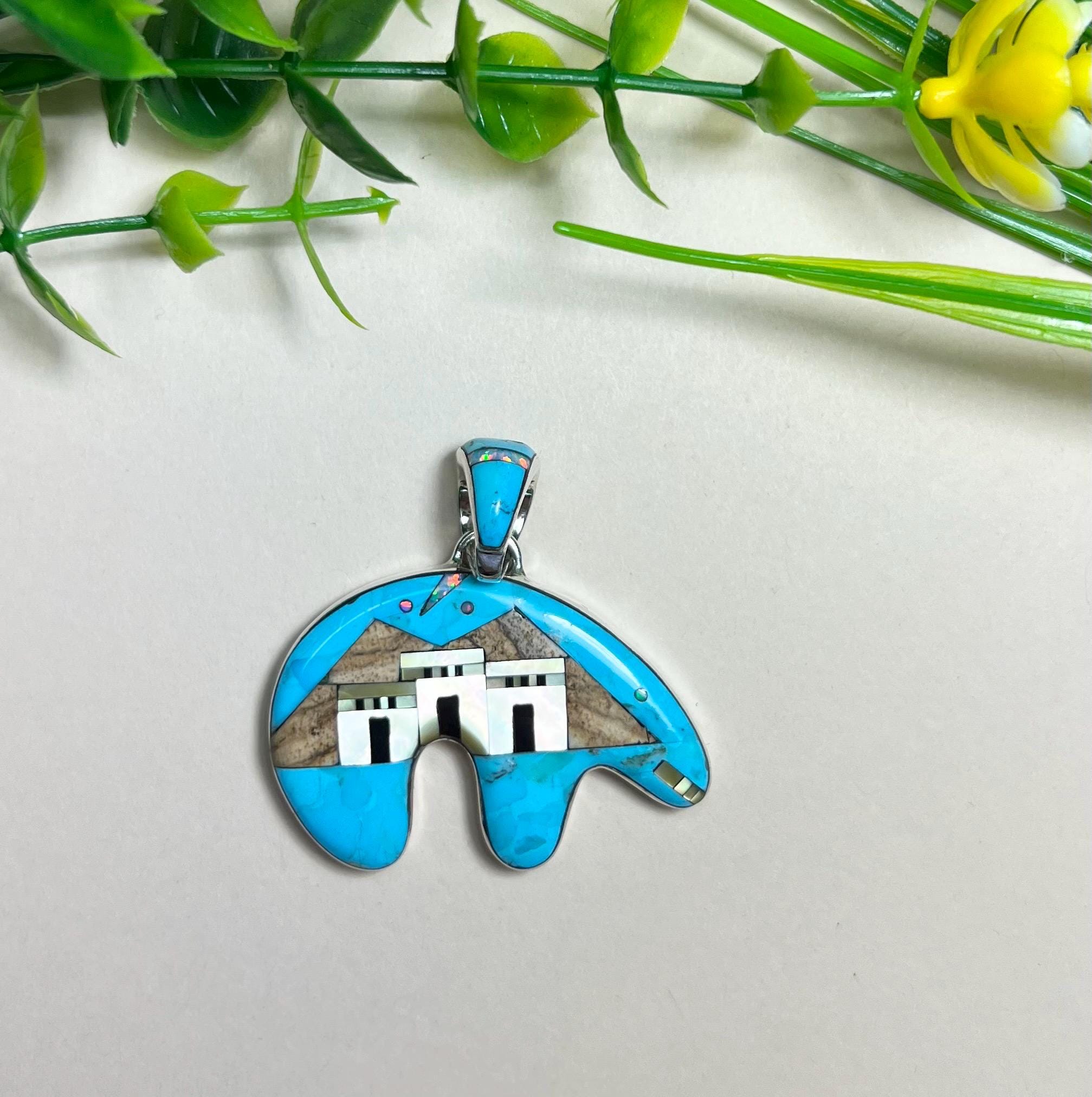 Navajo Bear Pendant - Etsy