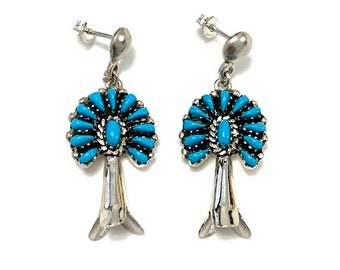 SIGNED Vintage Native American Indian Jewelry Sleeping Beauty