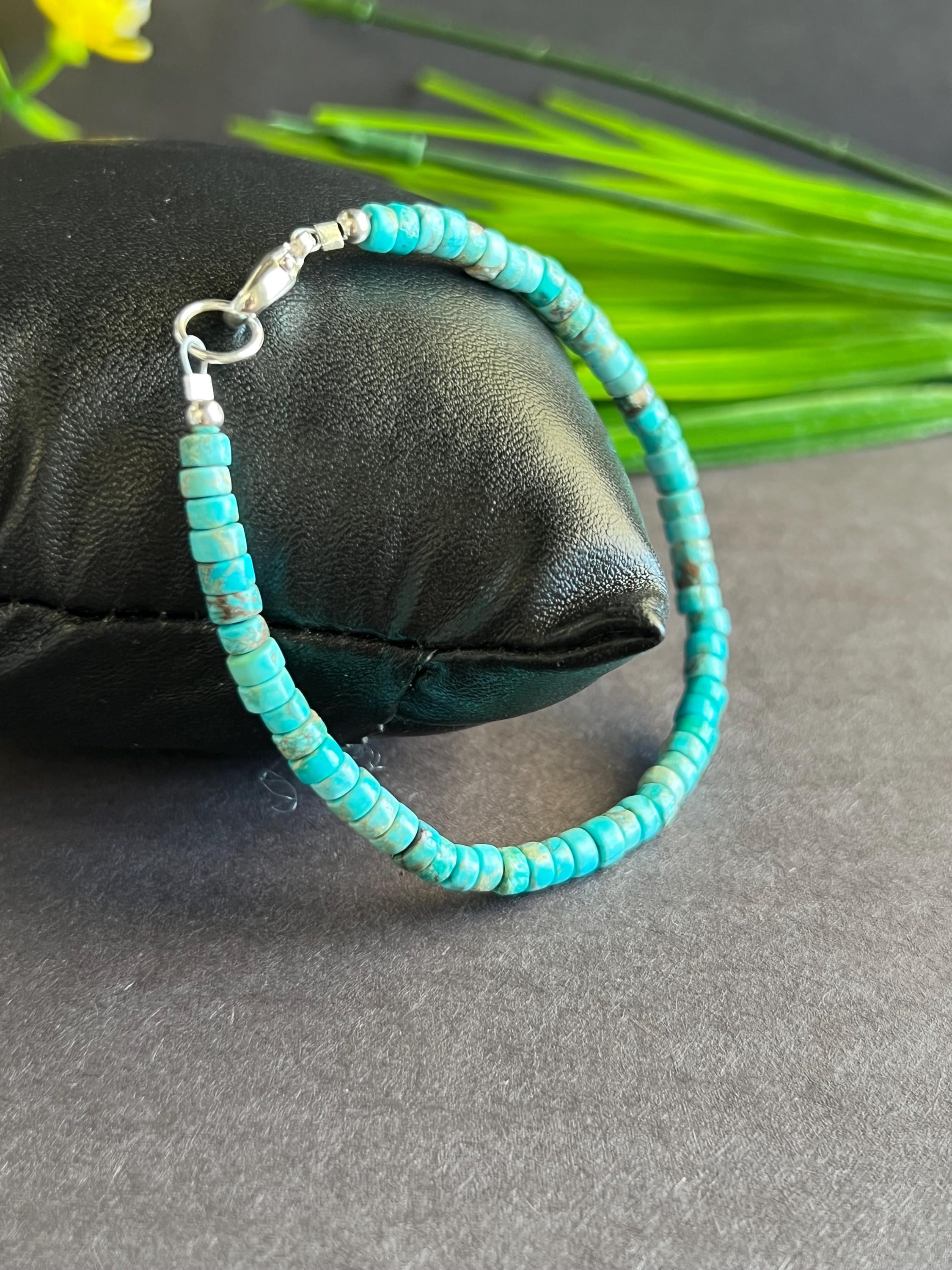 Turquoise Rope and Silver Bracelets - Etsy