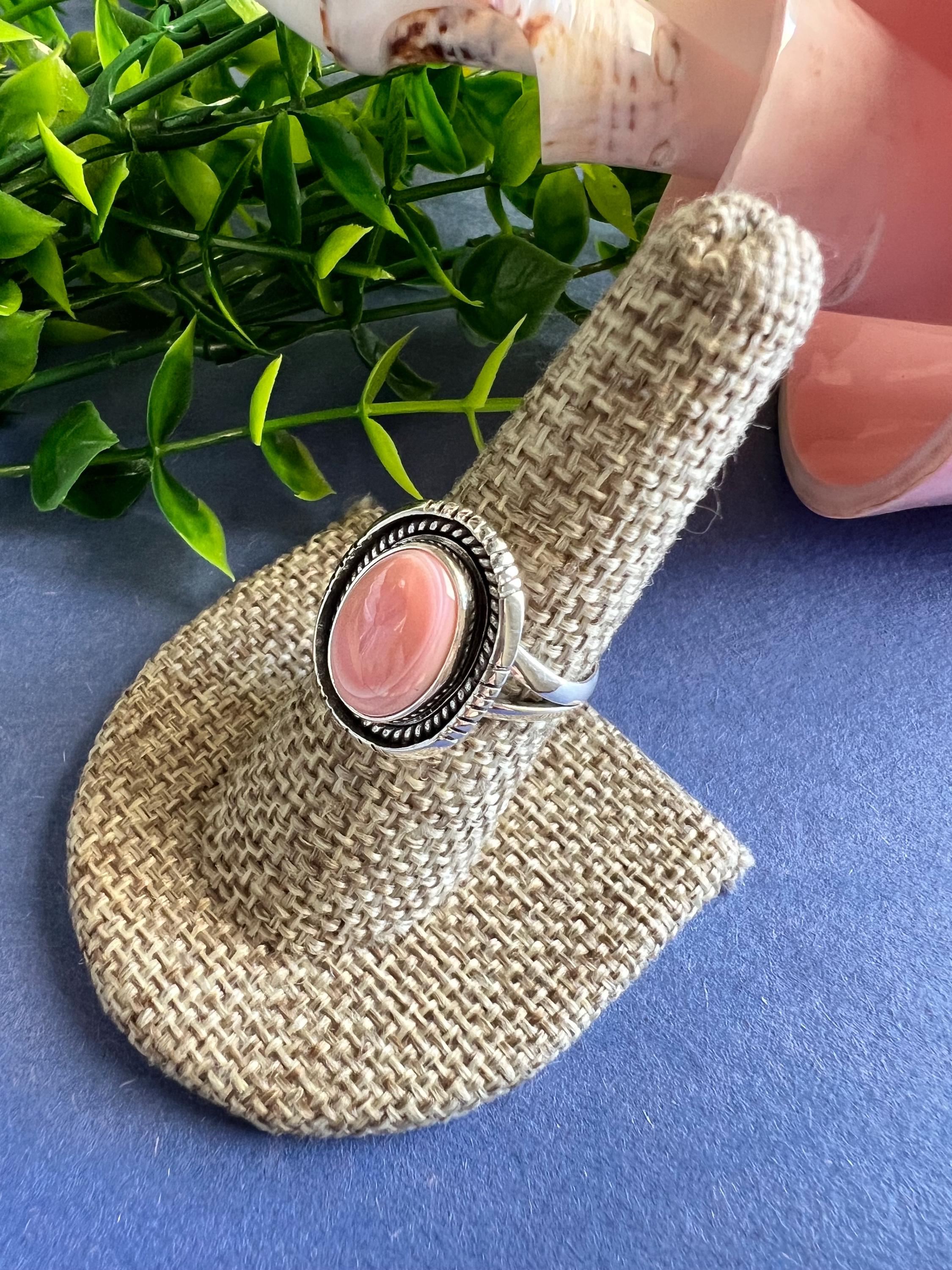 Pink Conch Shell Sterling Silver Ring Sizes 7 - 10 - Etsy