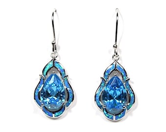 Orecchini A Forma Di Tartaruga In Argento 925 Con Opale E Zircone - Gioiello Regalo Per Donna - 2