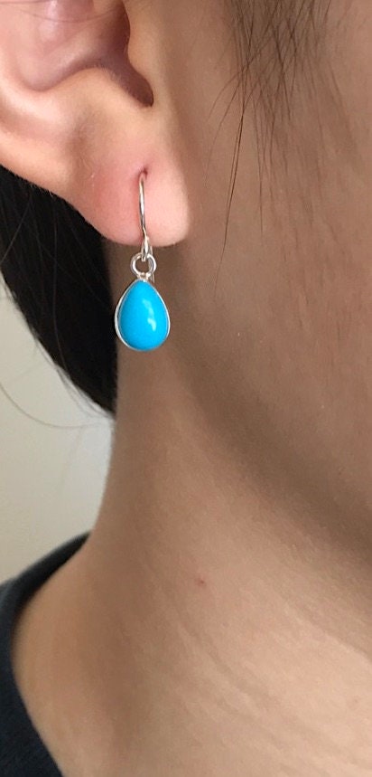 Orecchini Della Rovere - In Argento 925% - Pasta Turchese - OROV2 - Foto 5