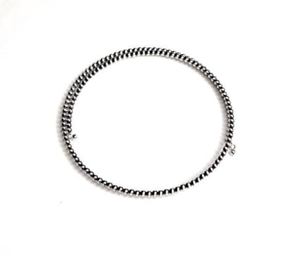 ハンドメイド 3 mm ナバホ パール スターリング シルバー ビーズ