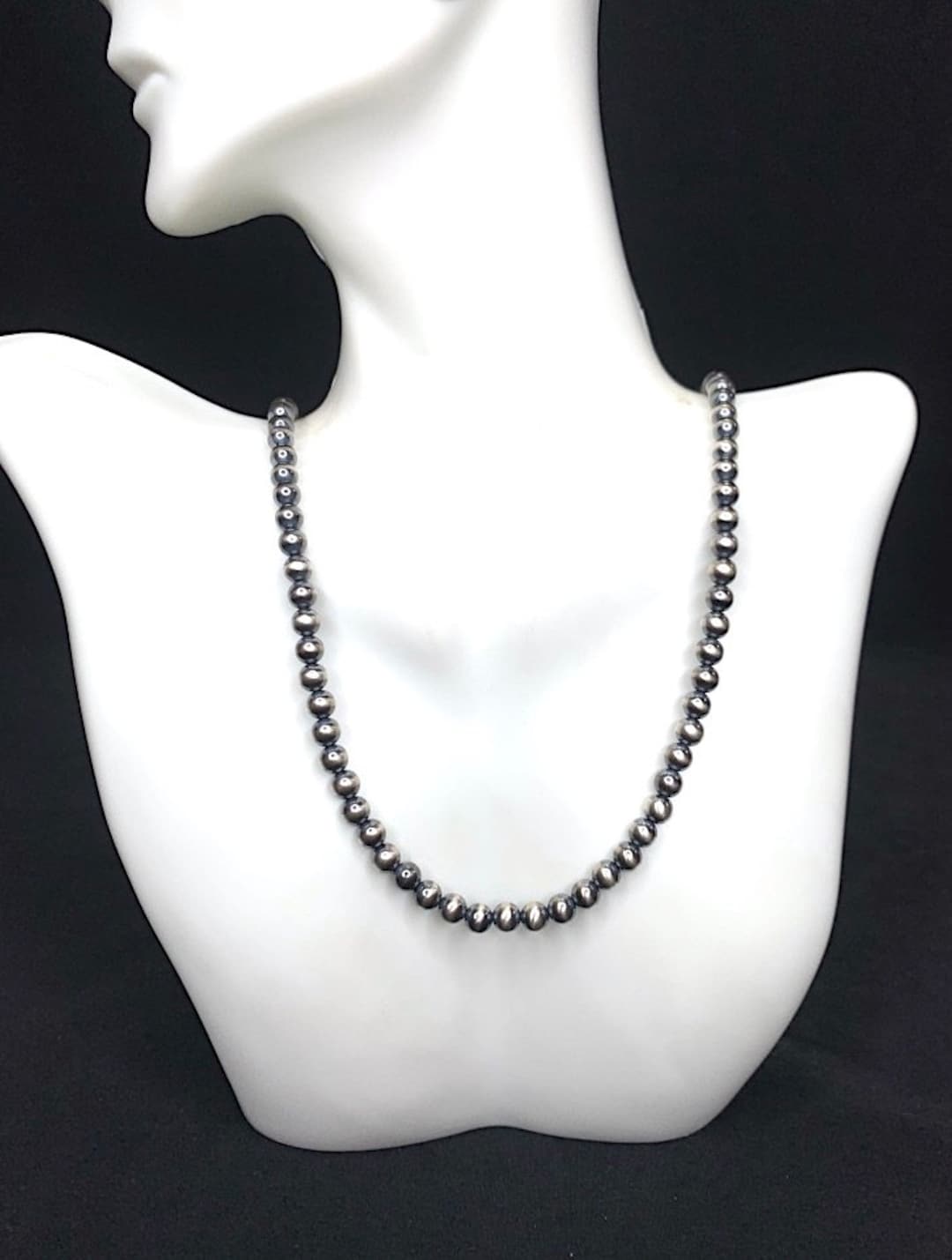 ハンドメイド 5 mm ナバホパール スターリングシルバー ビーズ