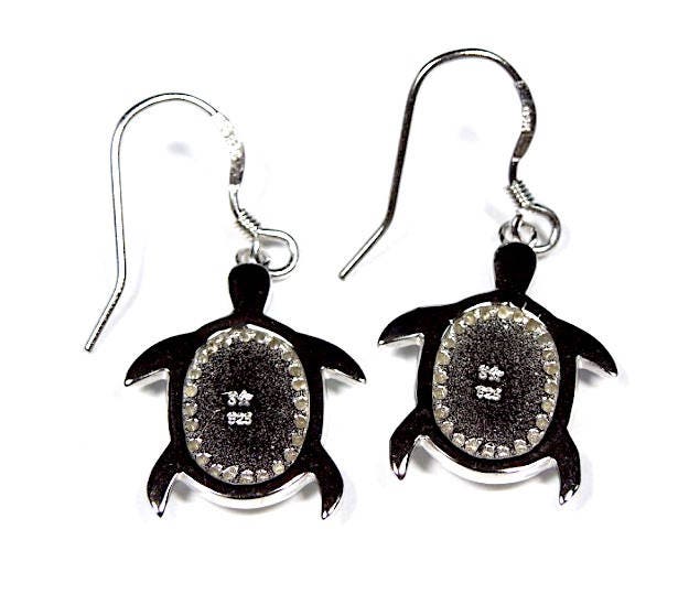 Orecchini A Forma Di Tartaruga In Argento 925 Con Opale E Zircone - Gioiello Regalo Per Donna - 3