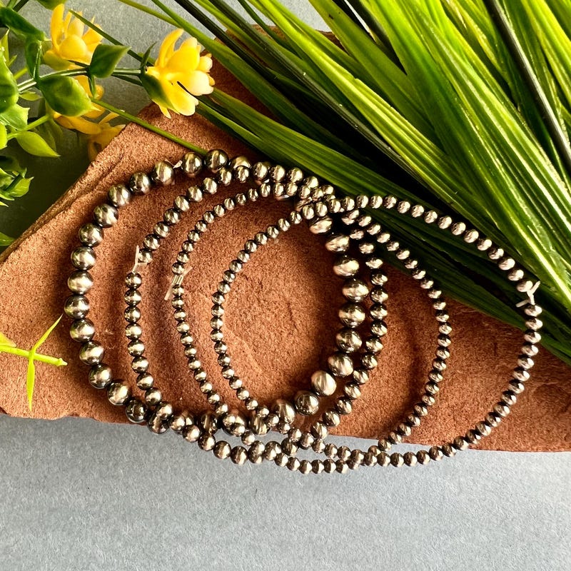 Navajo Pearls Mixed Stretch Bracelet-8mm main image 0