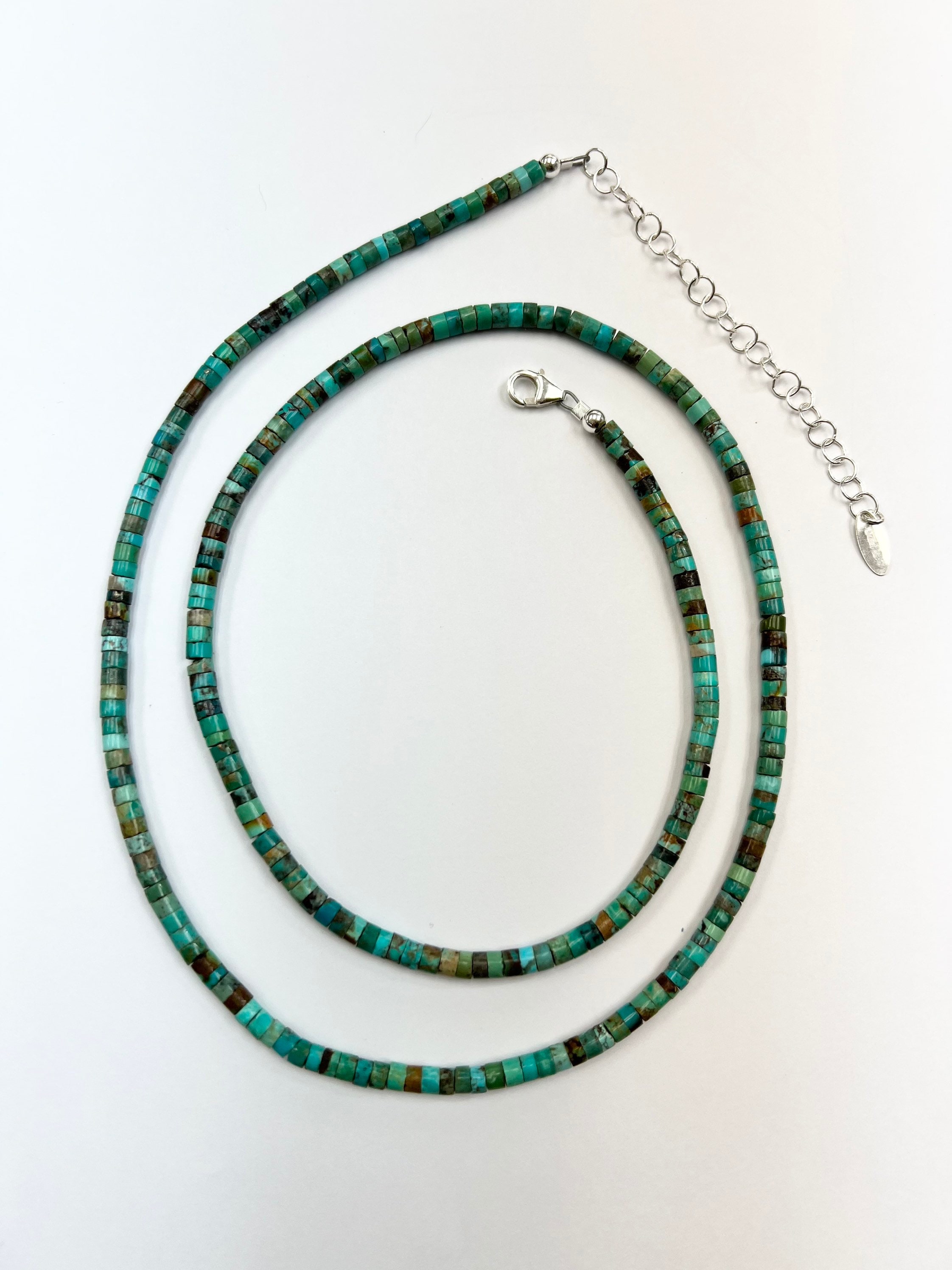 Turquoise heishi best sale necklace
