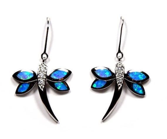 Dragonfly Earrings with Cubic Zirconia Accents Sterling Silver Dragonfly Earrings with Cubic Zirconia Accents Sterling Silver