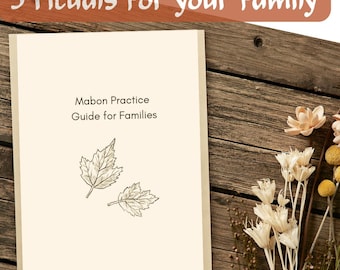 Guía de prácticas paganas de Mabon para familias, guía de otoño para el sabbat.