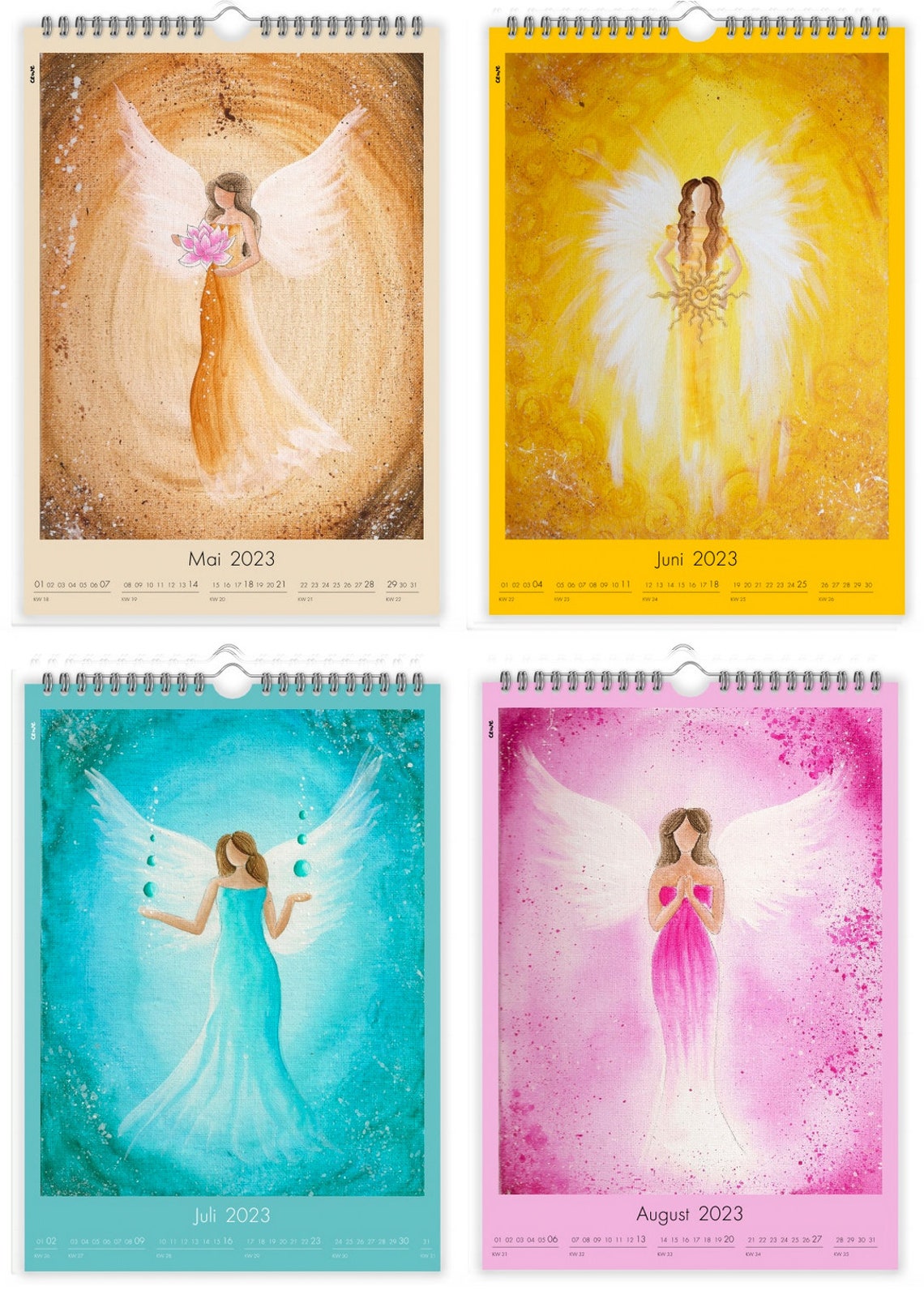 Engel Calendar 2023 Wall Calendar - Etsy UK