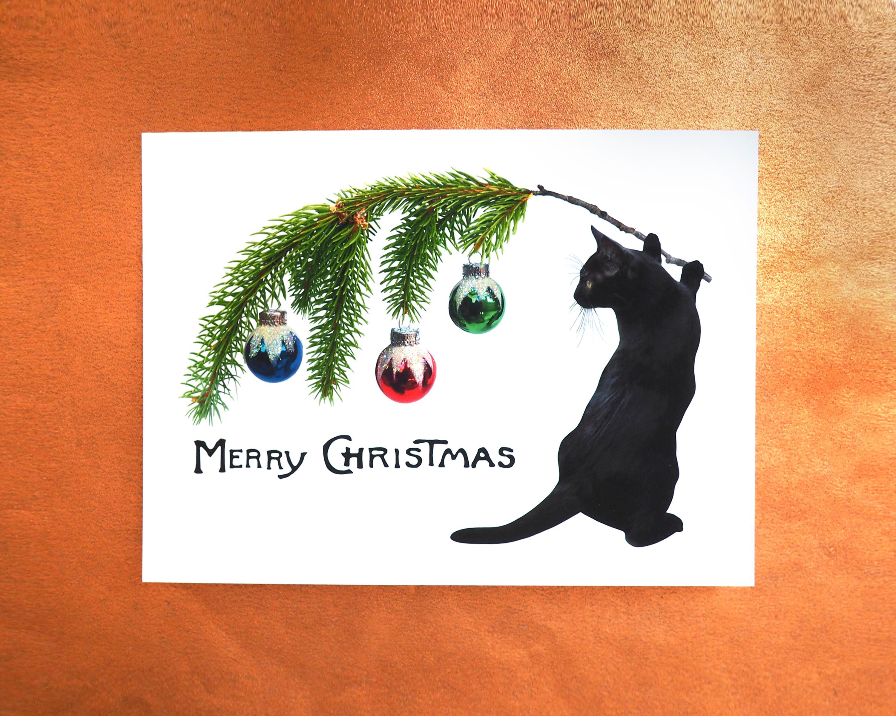Merry christmas black cat hotsell