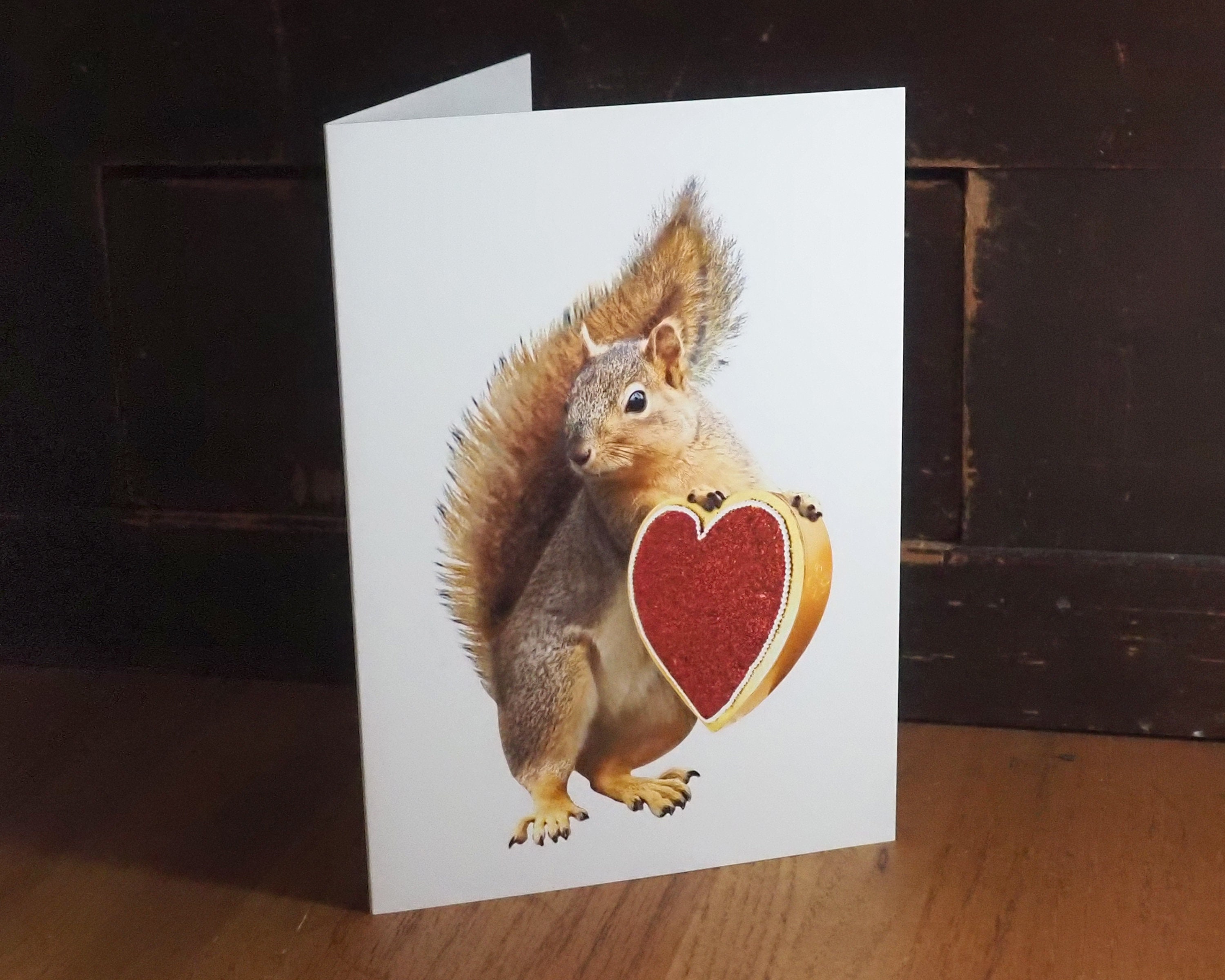 vintage squirrel ♡ * 可愛い ピンクりぼんの リスさん Vintage