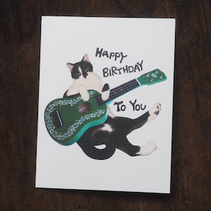 Ukulele Card Ukulele Designs Ukulele Ukulele Birthday Card Etsy France