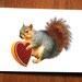 Nuts About You Love Anniversary Valentines Day Squirrel Nature Greeting