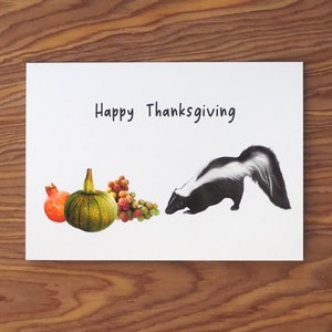 Carte Thanksgiving Skunk