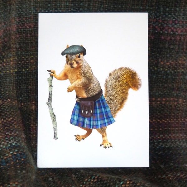 Scottish Squirrel Card