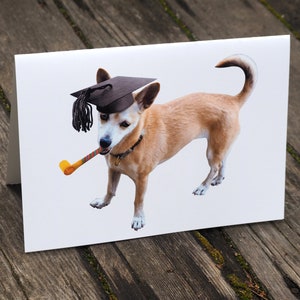 Tarjeta de graduación para perros imprimible