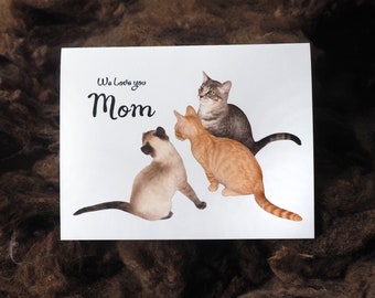 3 Kittens Printable Mothers Day Card