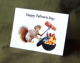 Squirrel BBQ Father’s Day Card
