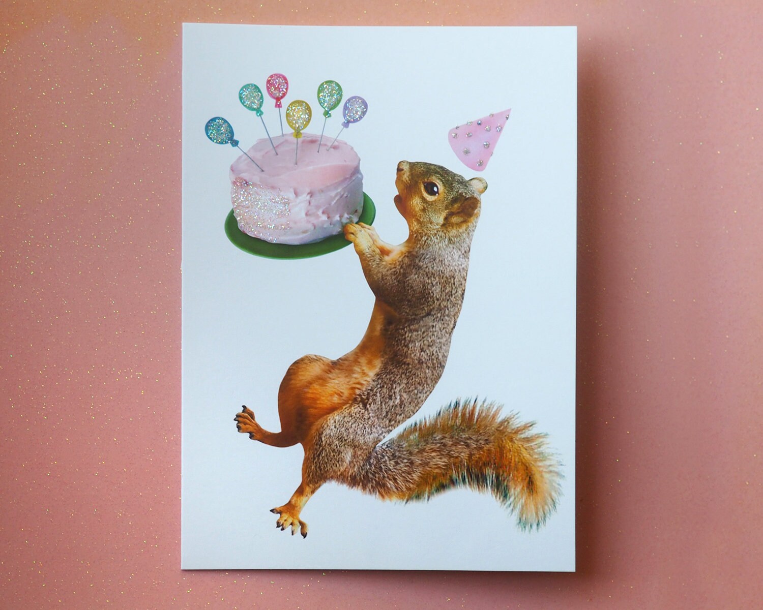 Squirrel With Cake Glitter Card, Squirrel Birthday Card - Etsy squirrel-with-cake-glitter-card-squirrel-birthday-card-etsy