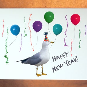 Carte de bonne année mouette