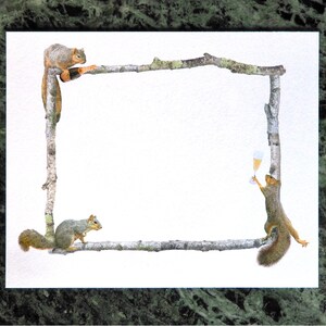 Party Squirrels Printable Border