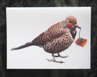 Flicker with Gift Birthday Card