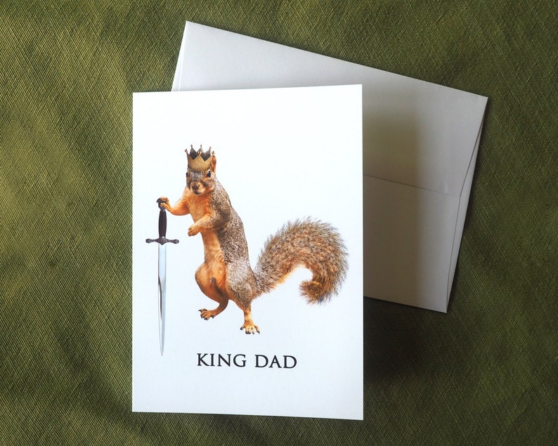 King Squirrel Father's Day Card image 2