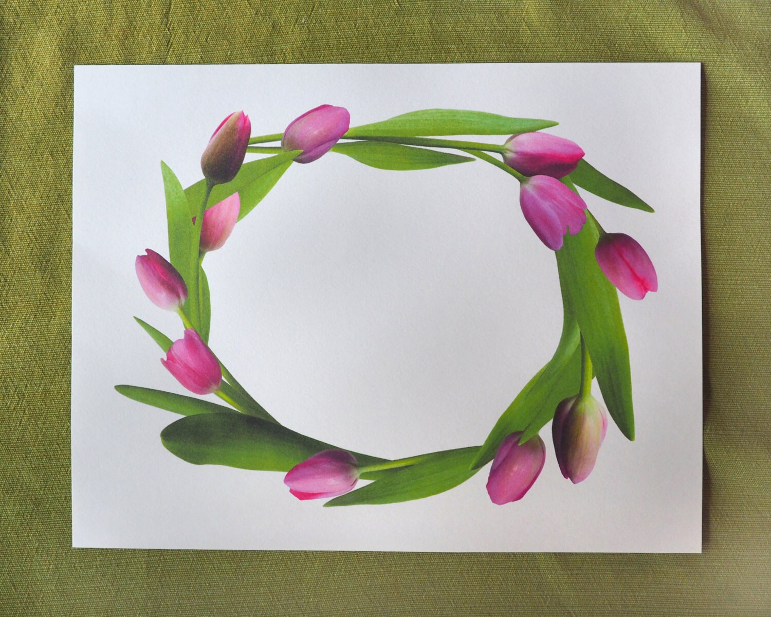 New 10 Card Border Tulip