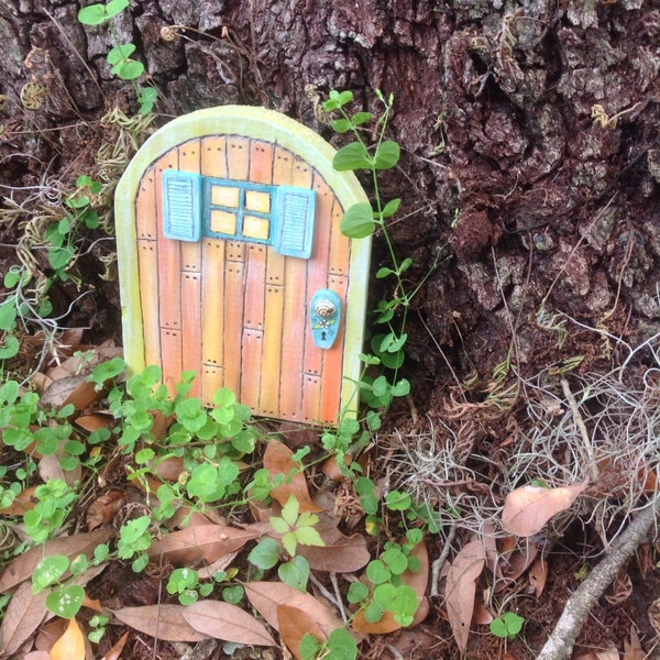 Enchanted Fairy Door! Beautiful Summer Fun Inspired Garden Door.