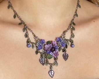 Vintage Jewelry Designer COLLEEN TOLAND CORNFLOWER Statement
