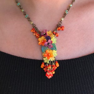 Petunia Pendant by Vintage Jewelry Designer COLLEEN TOLAND