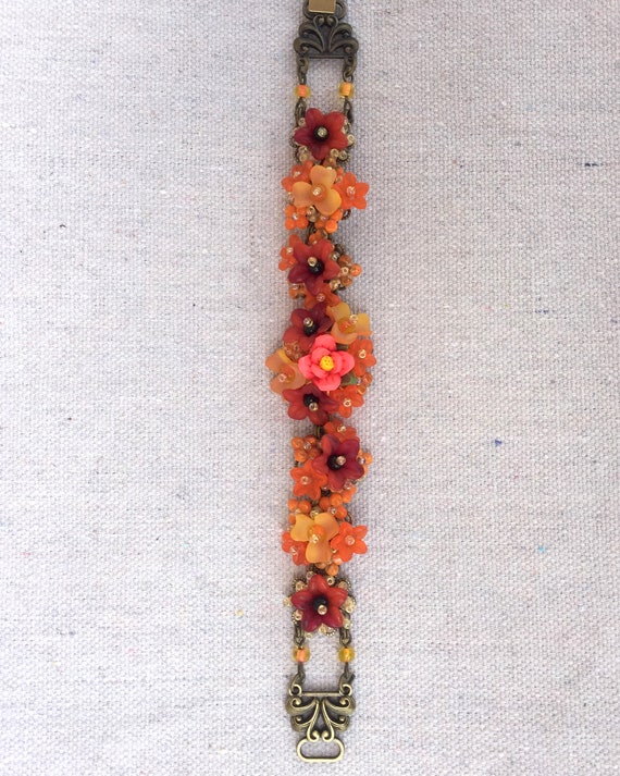 COLLEEN TOLAND フラワーブレスレット 2018年新作 マリーゴールド