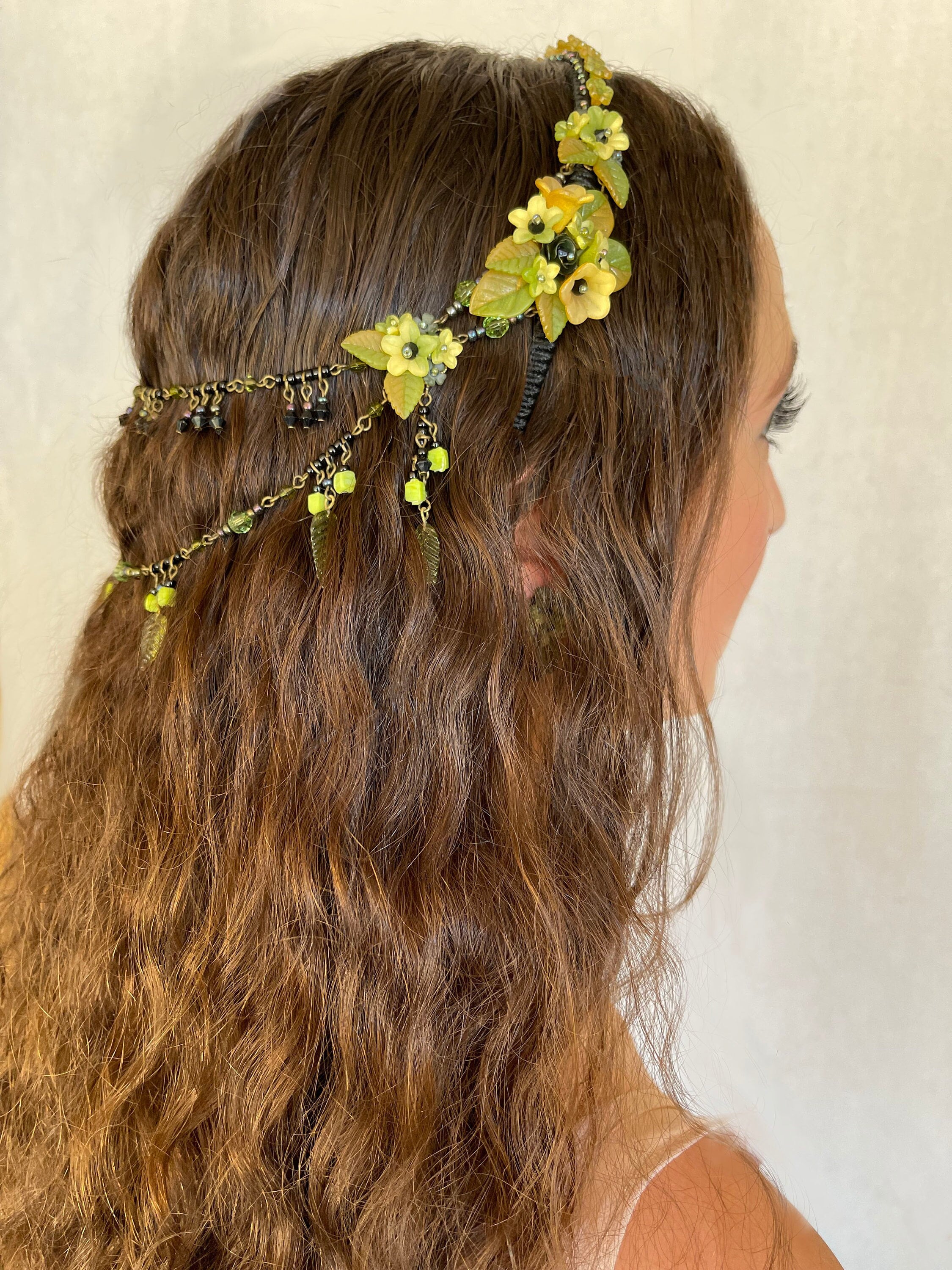 Colleen Toland floral headband Beautiful Colleen Toland head dress or necklace or... | Depop main image 2