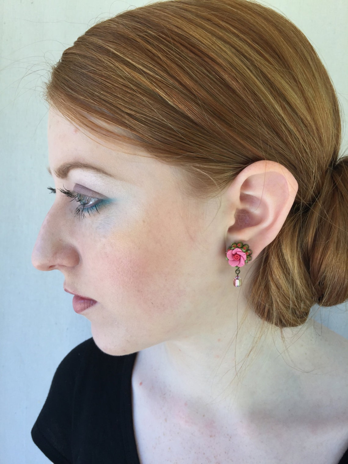 BABY PINK EARRINGS Etsy