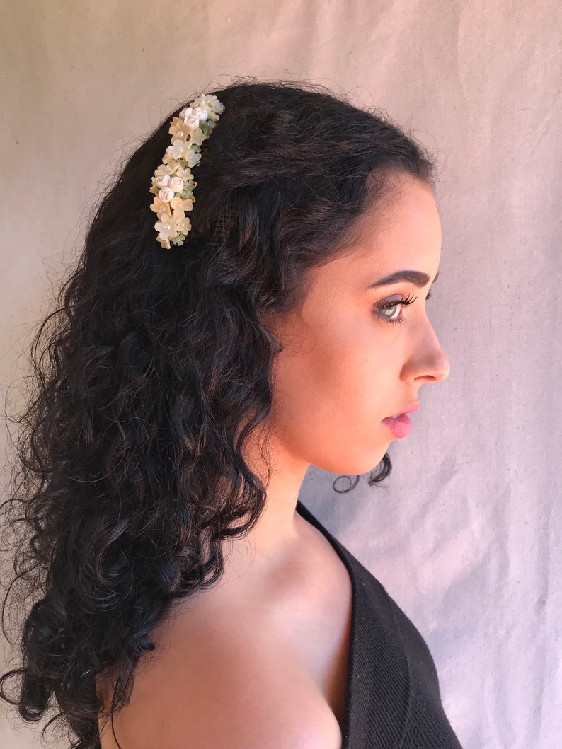 Lovely Hair Comb Hand beaded by Vintage Jewelry Designer Colleen Toland