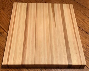 Butcher Block custom Hickory-Thick 1 1/2"  board.  16"x18" Handmade to your desired size.  Perfect for your own kitchen.  Great gift.