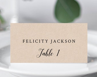 Kraft Place Card | Etsy