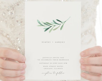 printable wedding invitation etsy